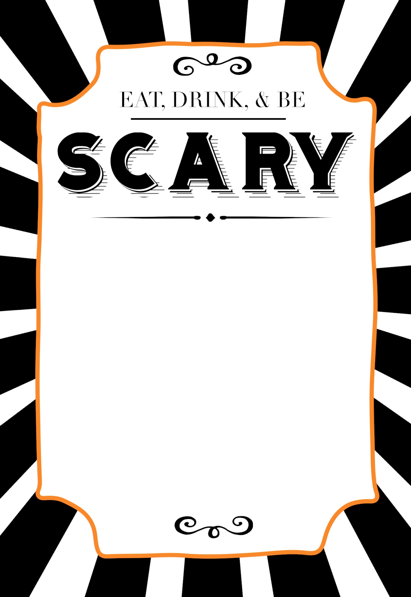 Free Printable Blank Halloween Invitations