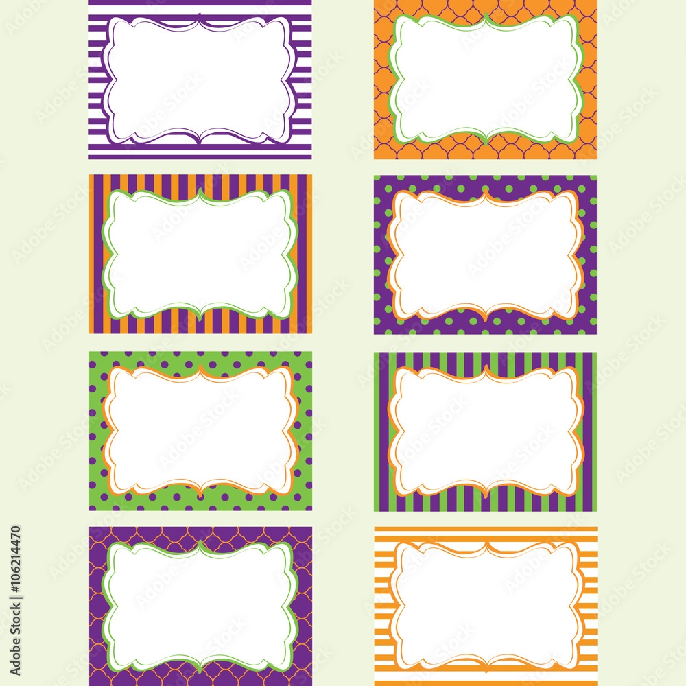 Free Printable Blank Halloween Labels