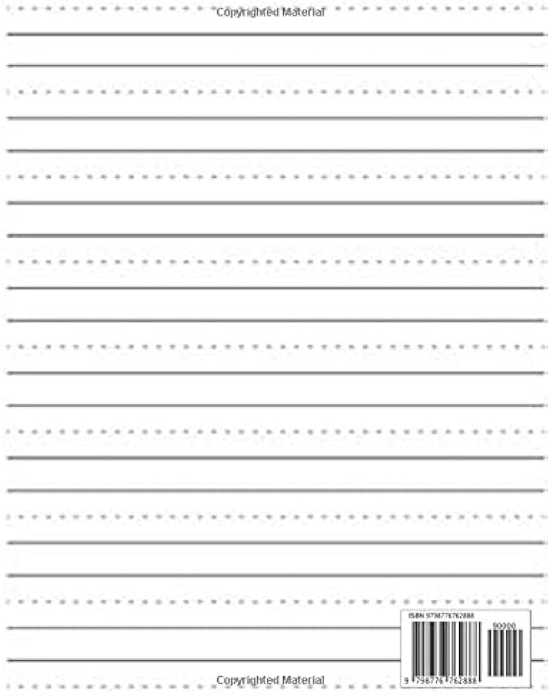 Printable Blank Preschool Writing Page