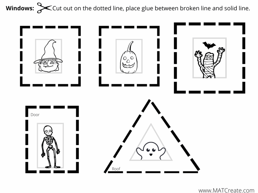 HAUNTED HOUSE PRINTABLE MAT Create