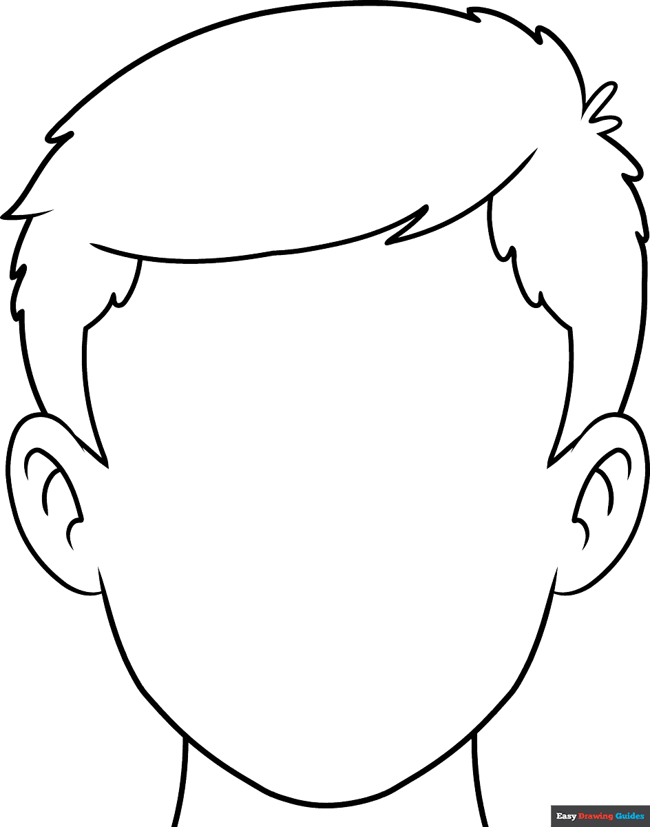 Free Printable Children Blank Face