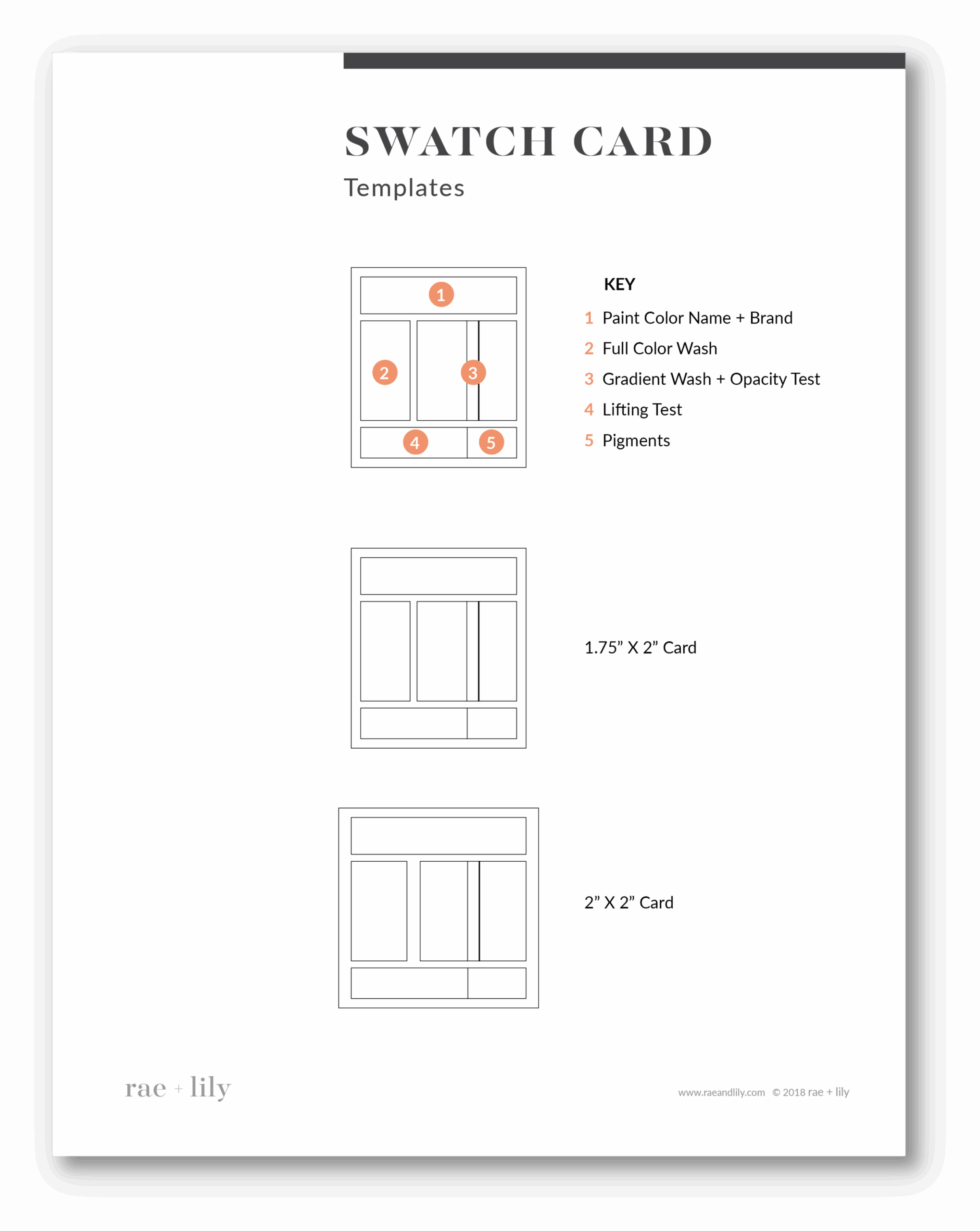 How To Make Simple But Useful Watercolor Swatch Cards Susan Chiang