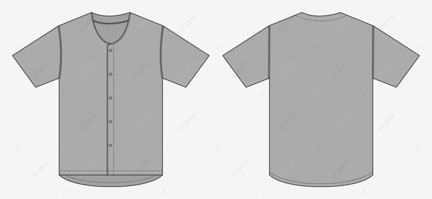 Illustration Of A Baseball Uniform Jersey With Short Sleeves And Template In Vector Format Vector Style Sportswear Blank PNG And Vector With Transparent Background For Free Download