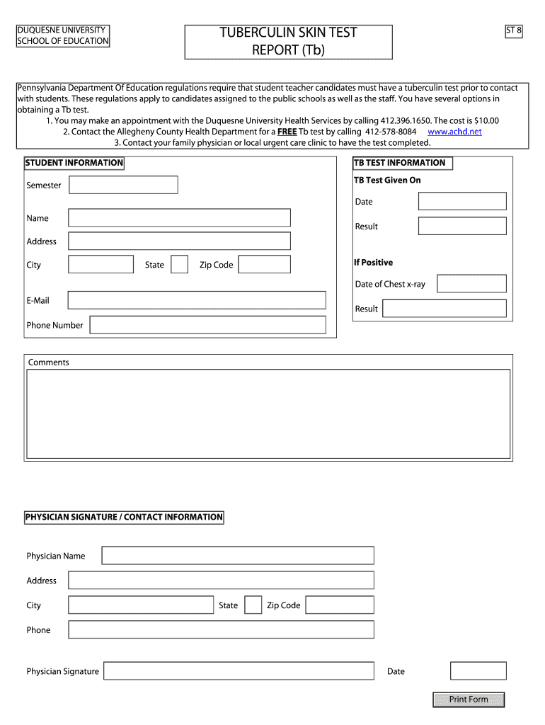 Intelycare Tb Form Fill Online Printable Fillable Blank PdfFiller