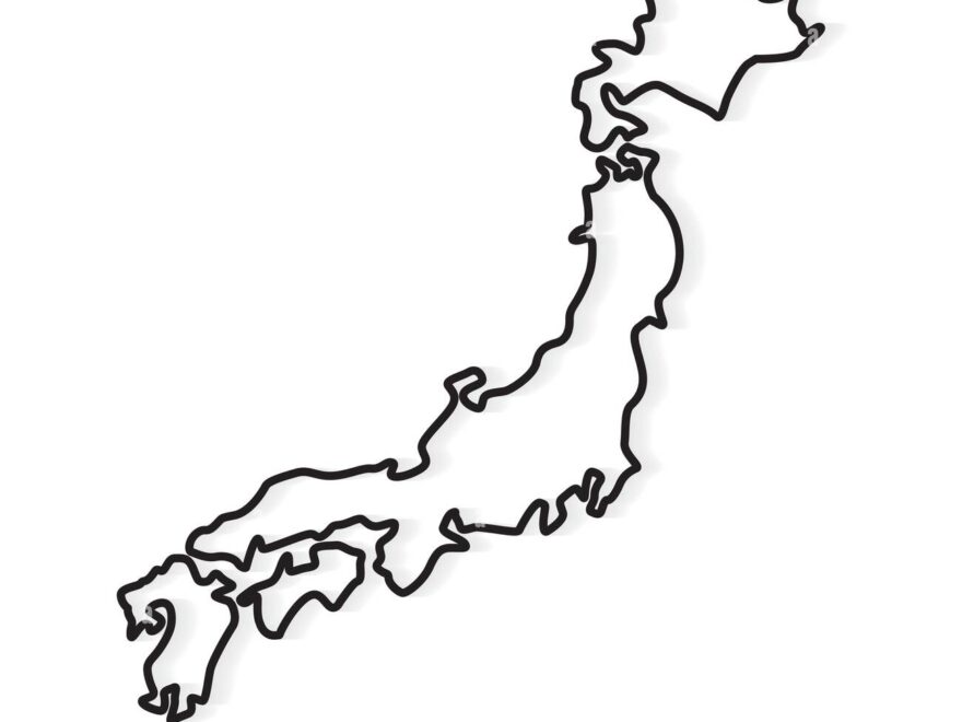 Japan Map Outline Hi res Stock Photography And Images Alamy