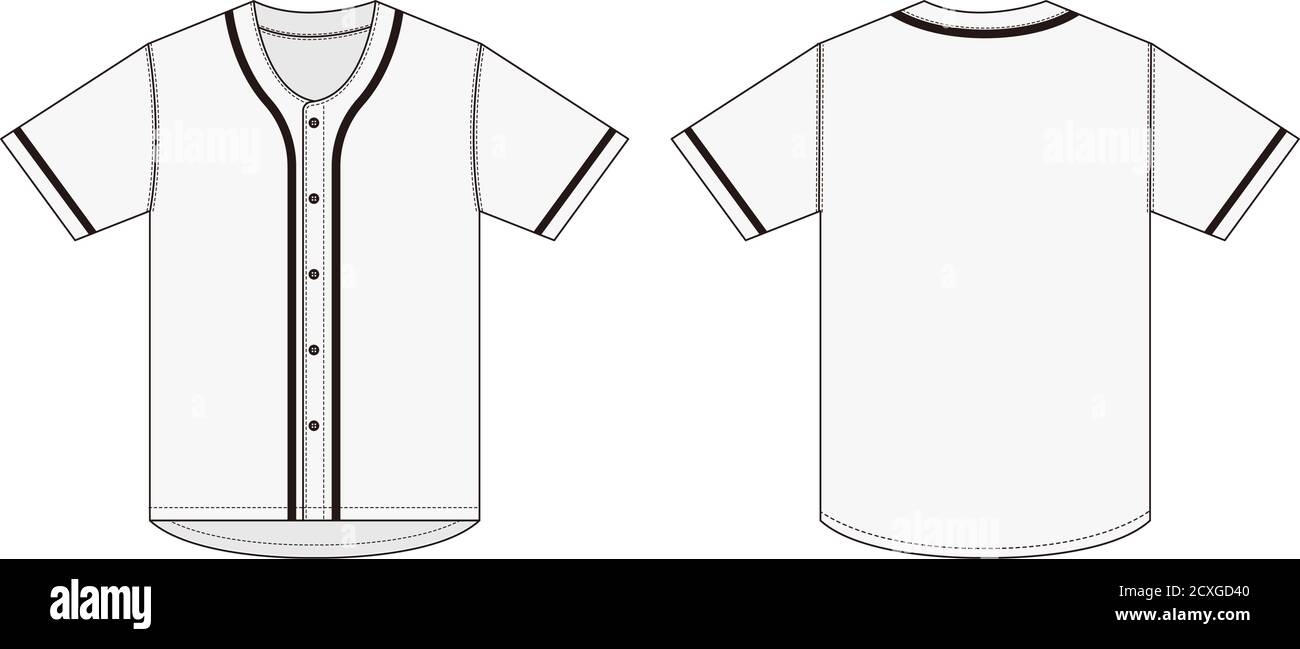 Printable Blank Baseball Jersey Template