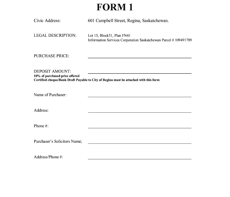 Land Offer Fill Online Printable Fillable Blank PdfFiller