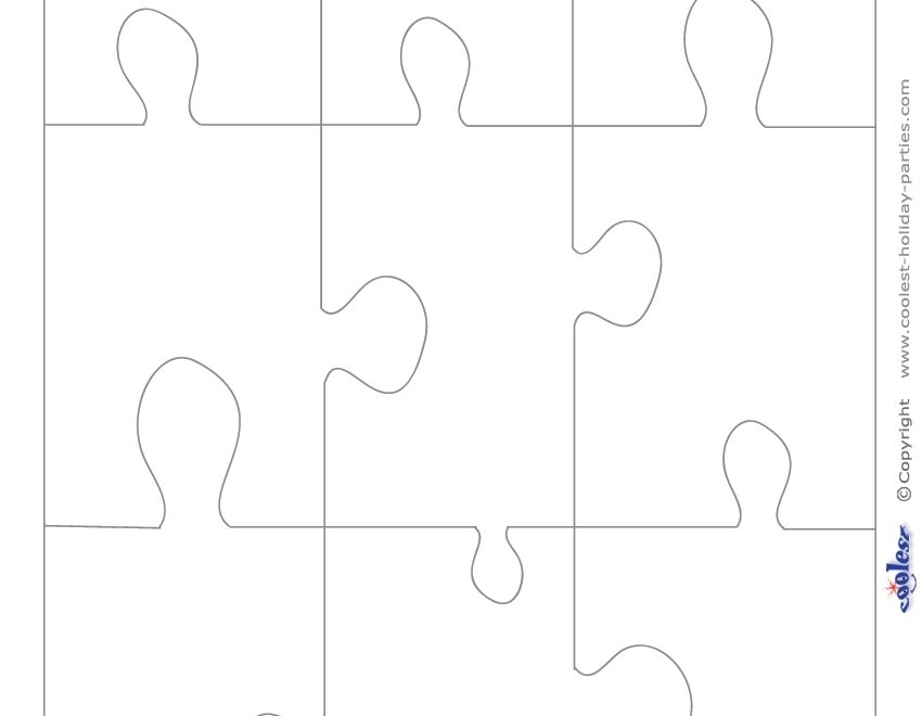 Large Blank Printable Puzzle Pieces