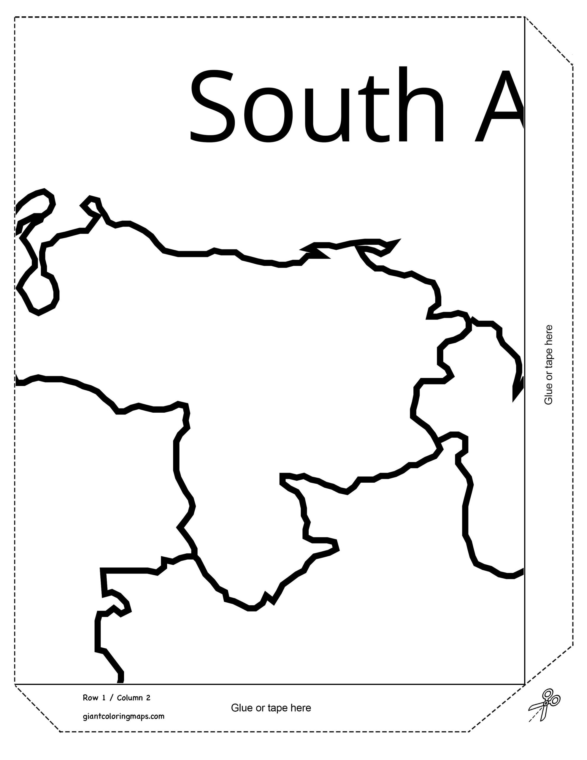 South America Blank Map Printable