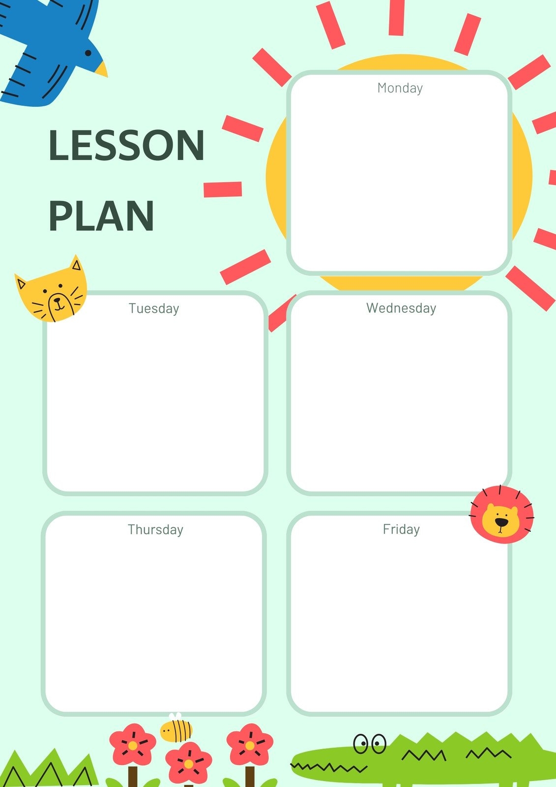 Lesson Plan Templates You Can Customize For Free Canva