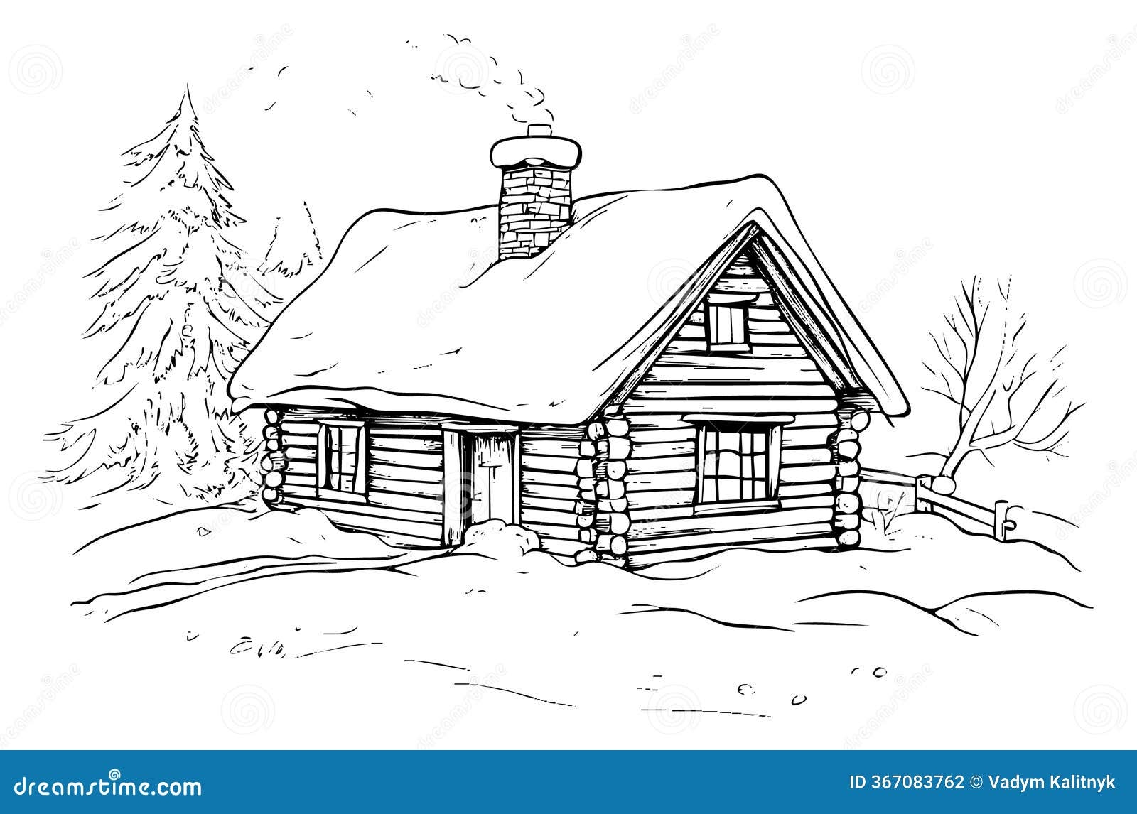 Log Cabin Sketch Stock Illustrations 436 Log Cabin Sketch Stock Illustrations Vectors Clipart Dreamstime