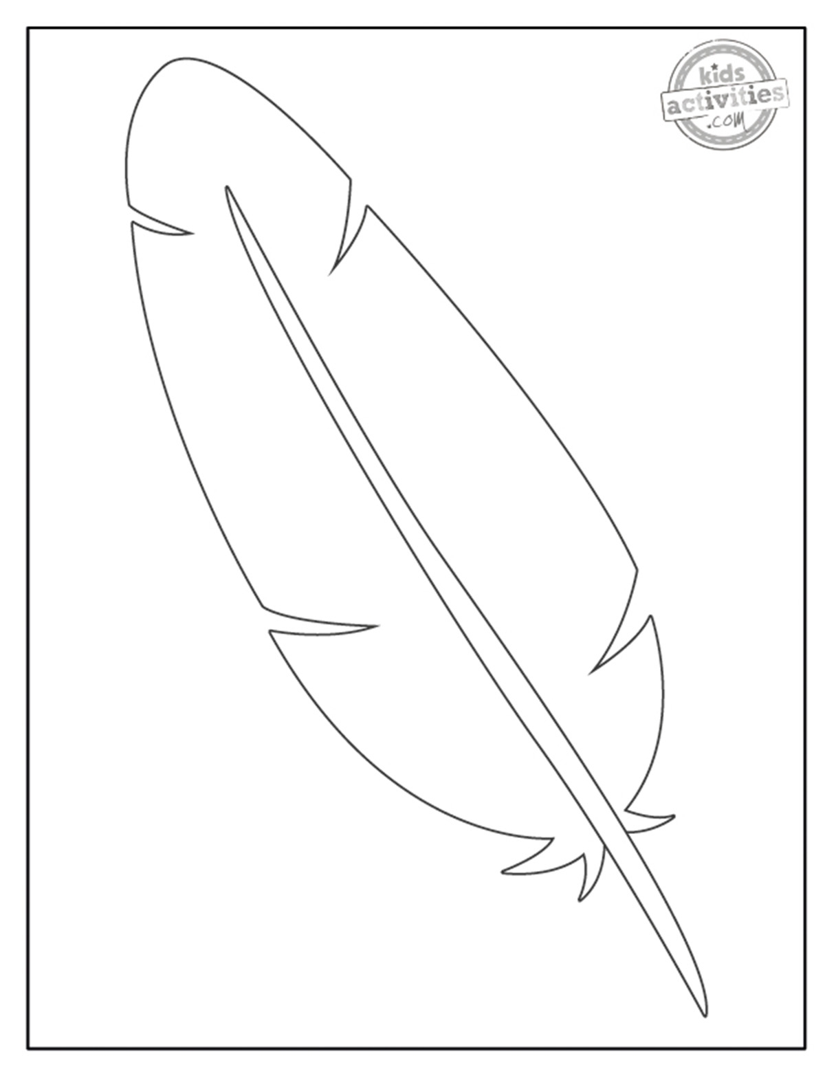 Blank Turkey Feathers Printable Free