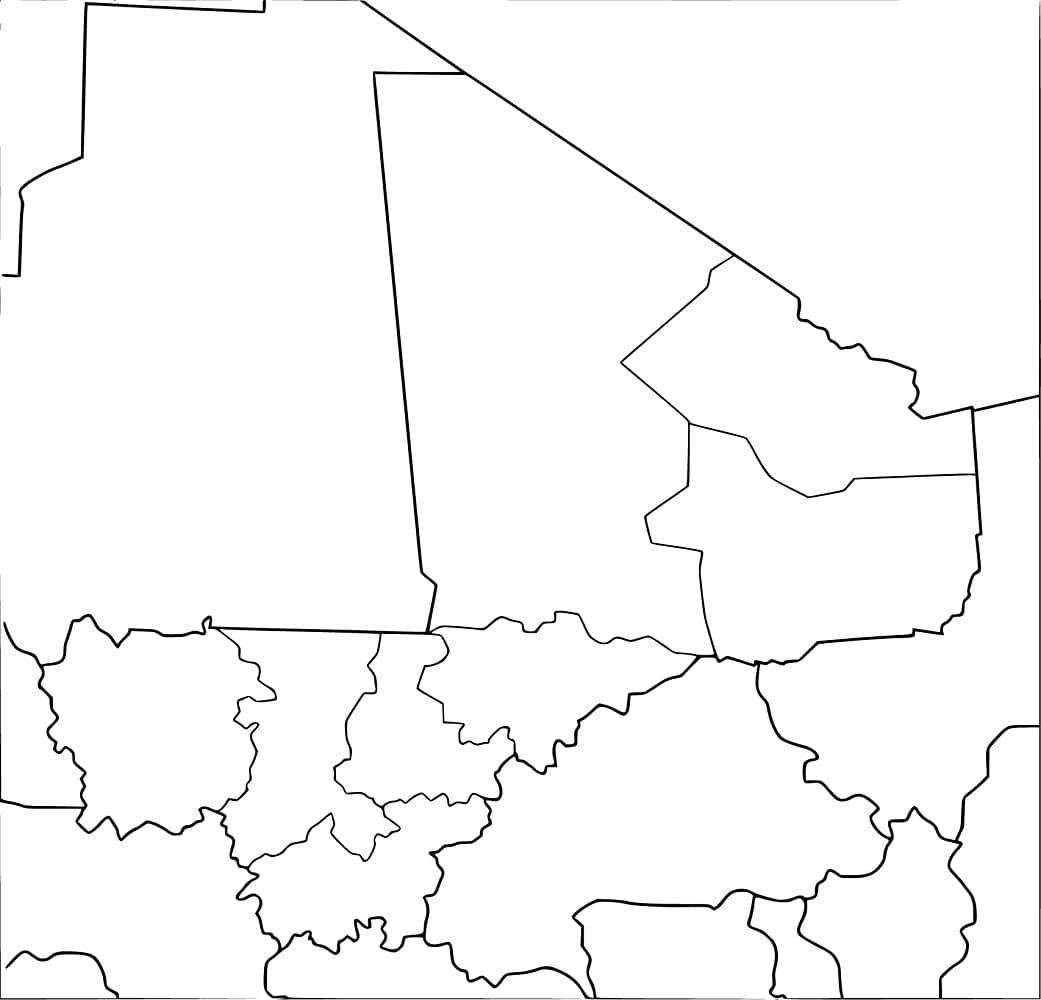 Mali Map Coloring Page Download Print Or Color Online For Free