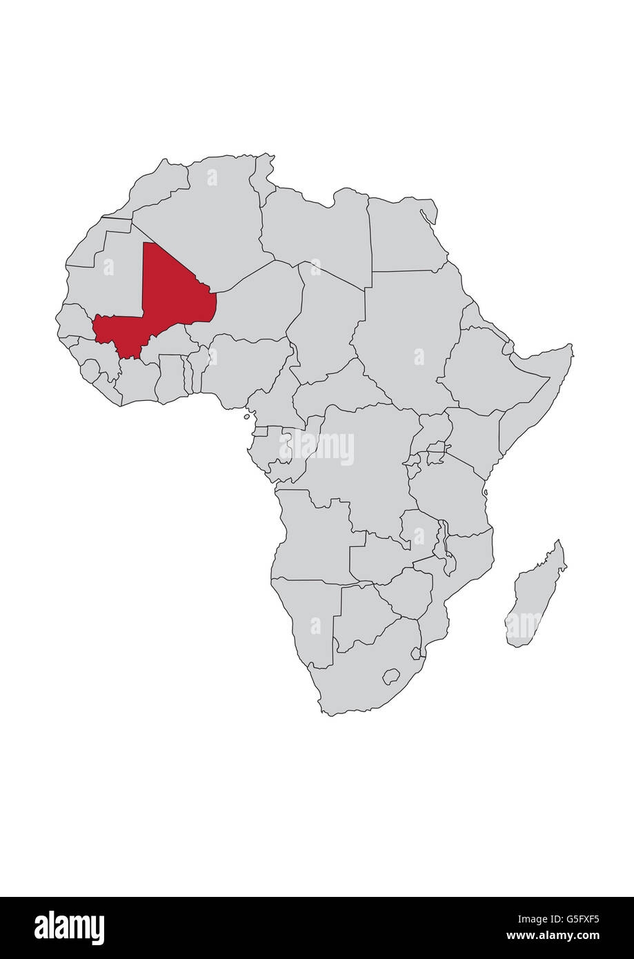 Blank Map Of Mali Printable