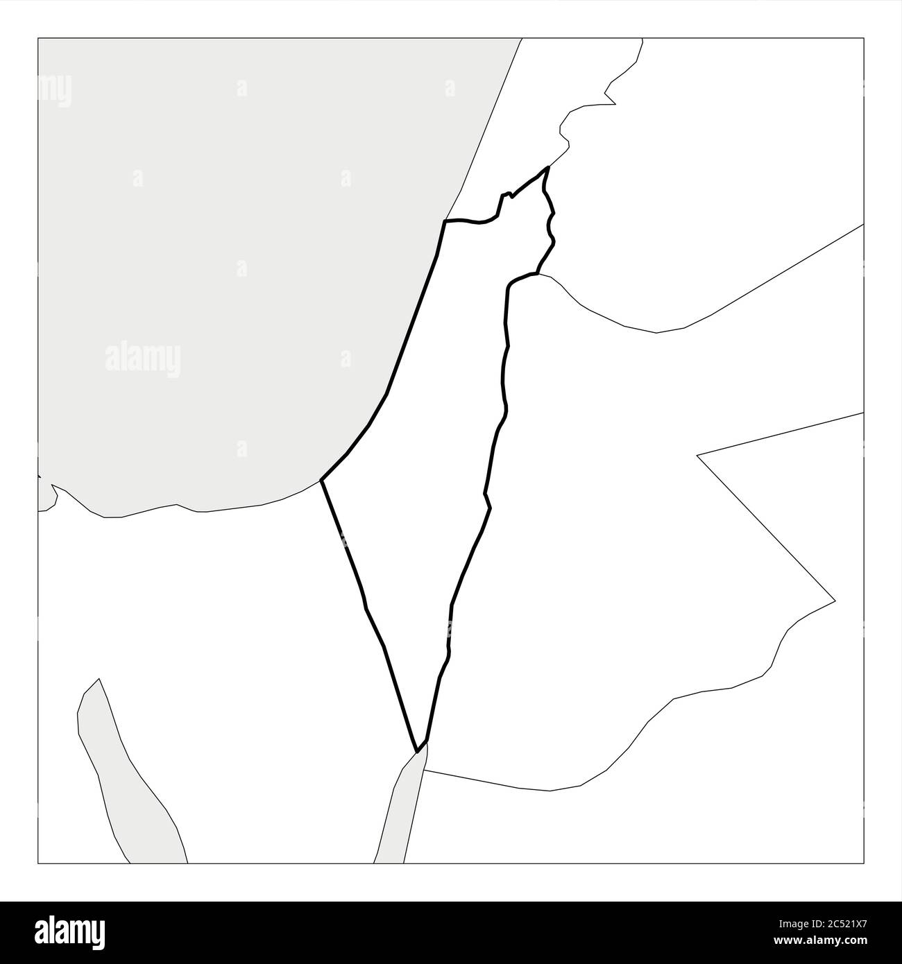 Israel Blank Maps Free Printable