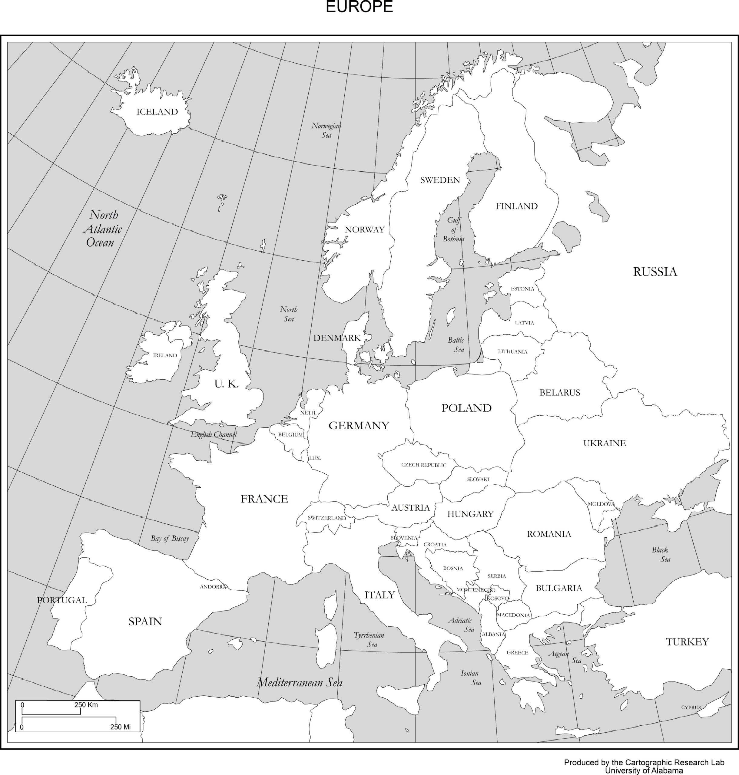Maps Of Europe Worksheets Library