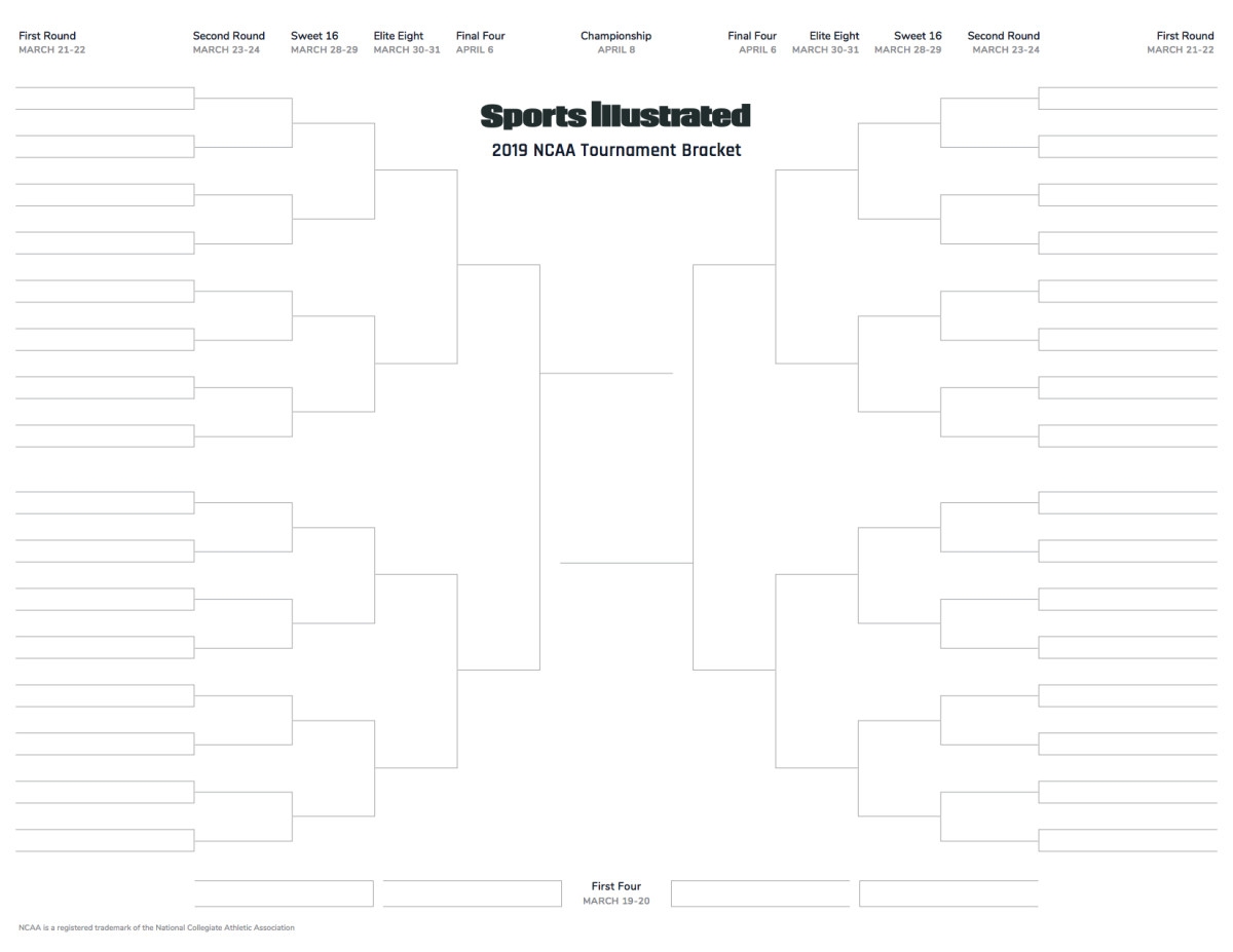 March Madness Bracket Blank Printable