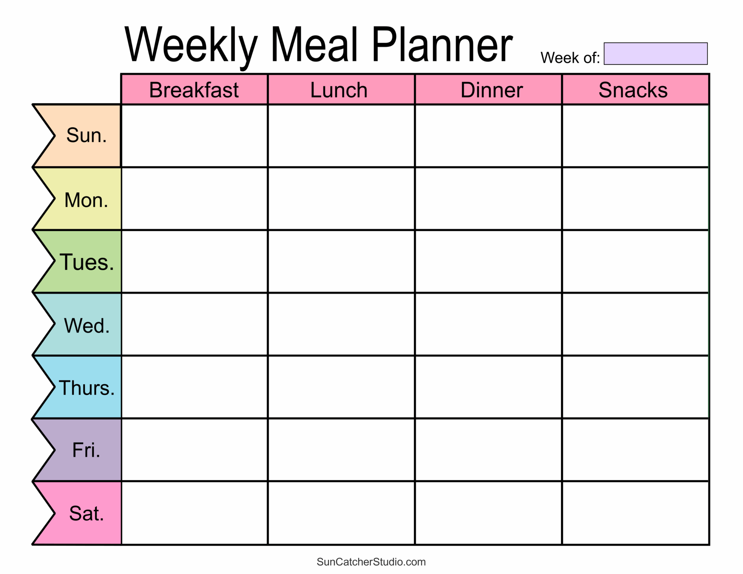 Meal Planners Printable Weekly Menu Templates PDF Free Printables Monograms Design Tools Patterns DIY Projects Meal Planners Printable Weekly Menu Templates PDF Free Printables Monograms Design Tools Patterns DIY Projects