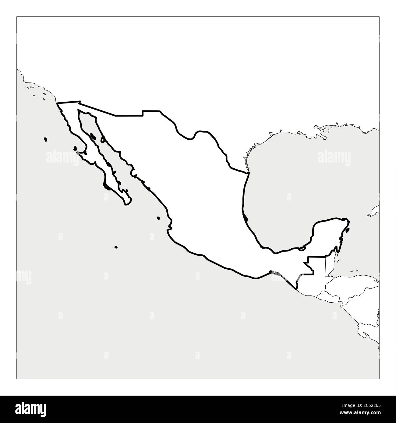 Printable Blank Map Of Mexico