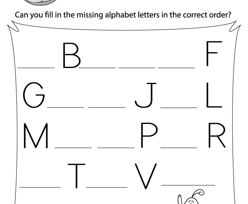 Missing Letter Worksheets Free Printables Doozy Moo