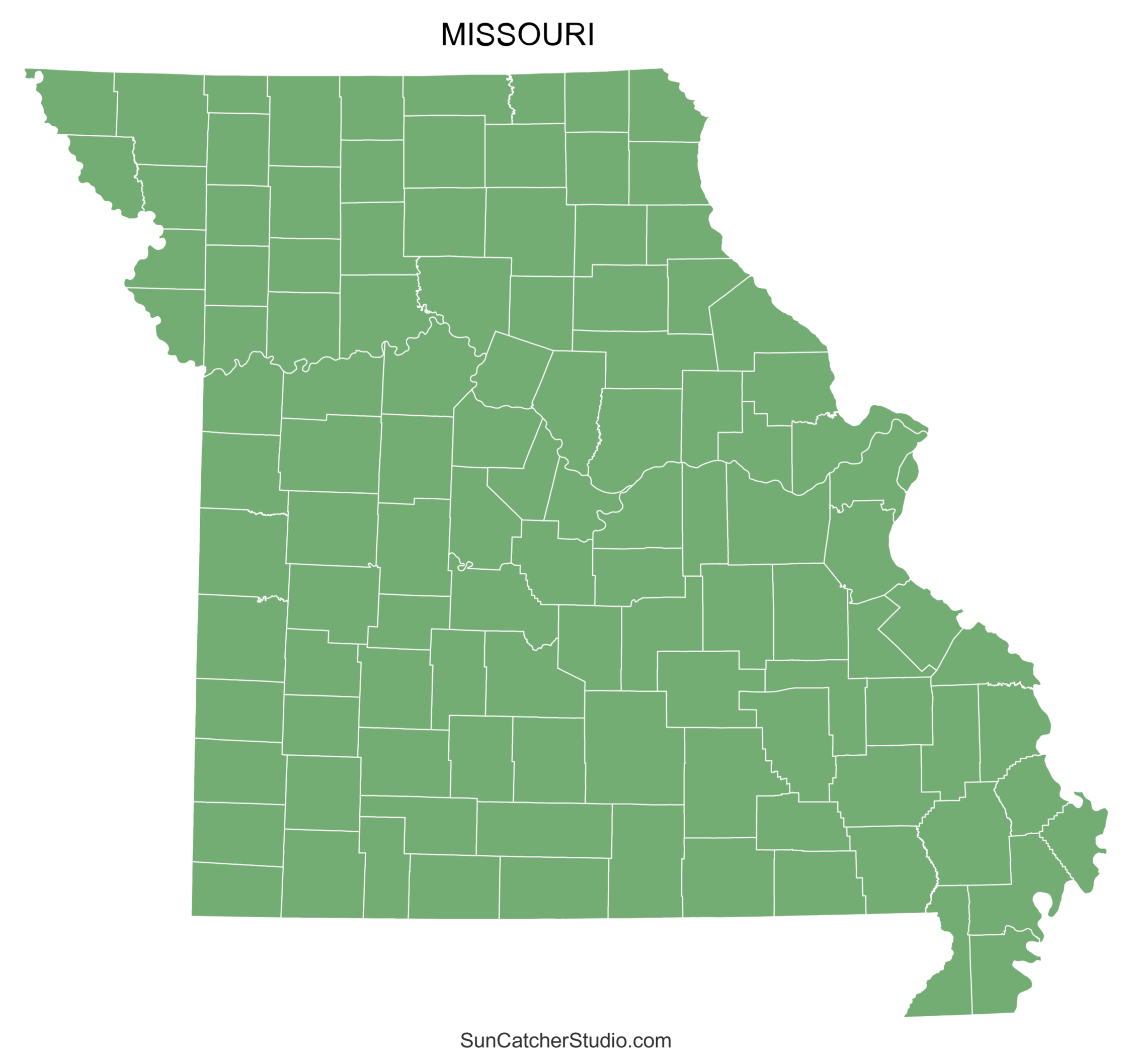 Missouri County Map Printable State Map With County Lines Free Printables Monograms Design Tools Patterns DIY Projects