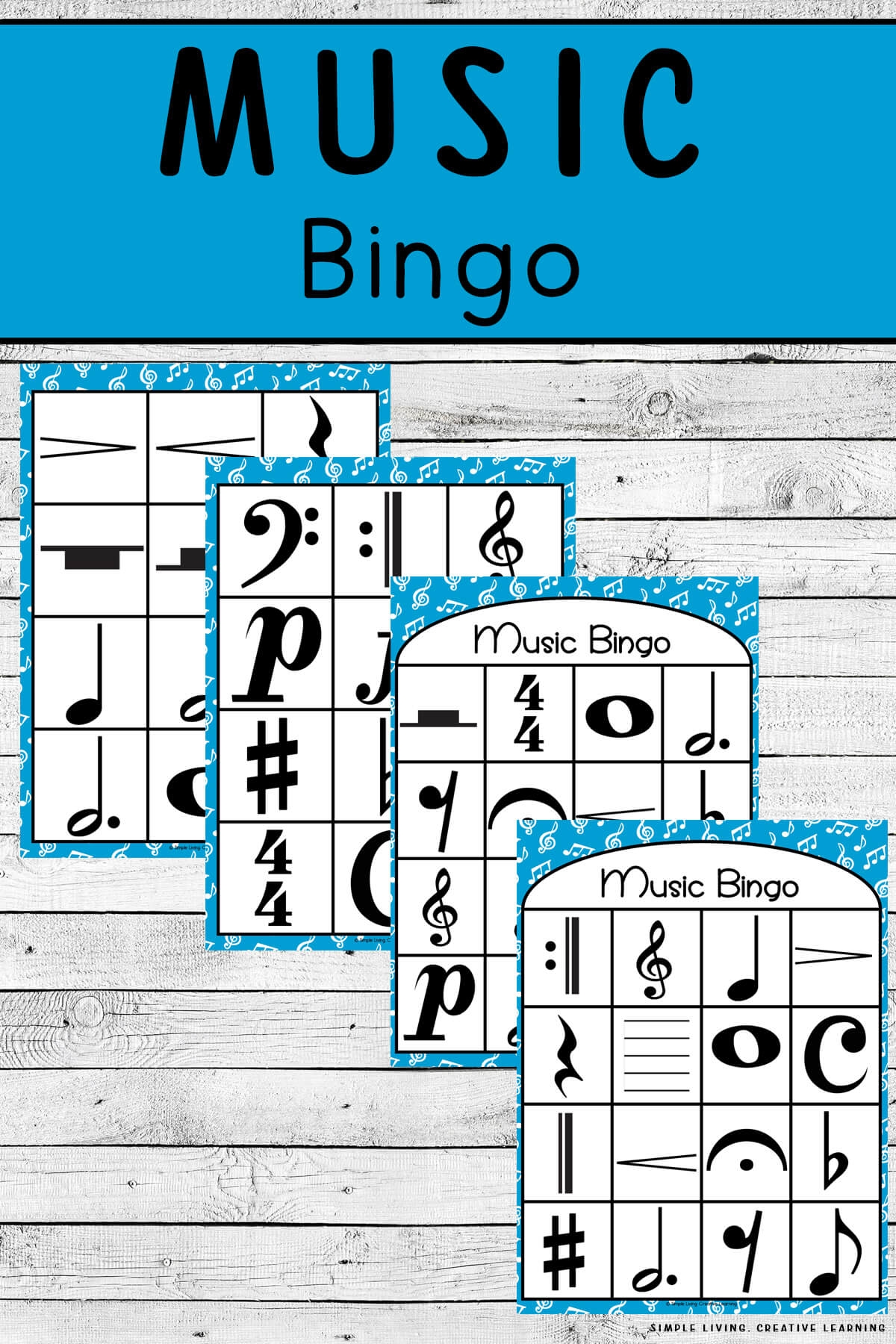 Music Bingo Simple Living Creative Learning