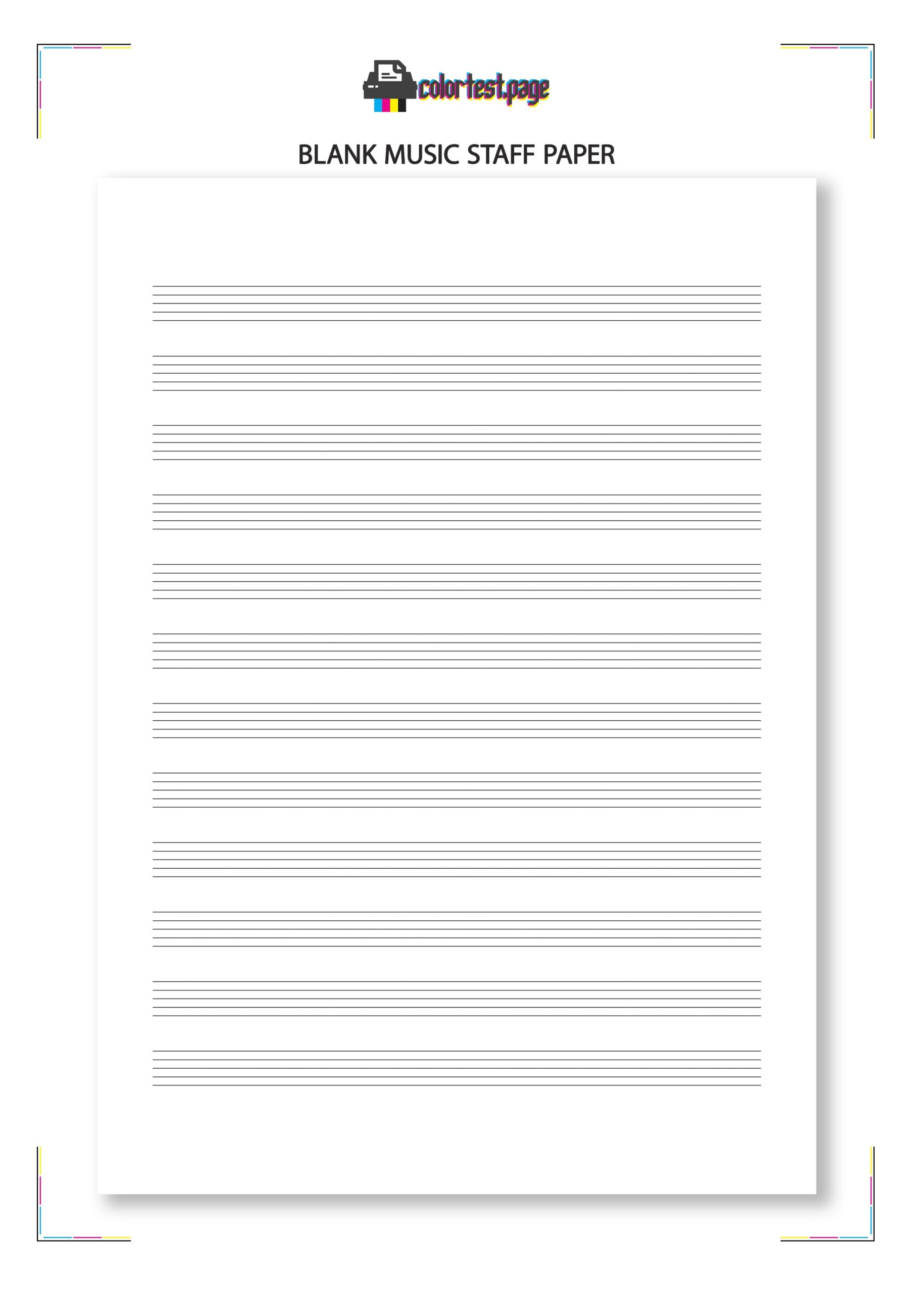 Free Printable Blank Staff Paper