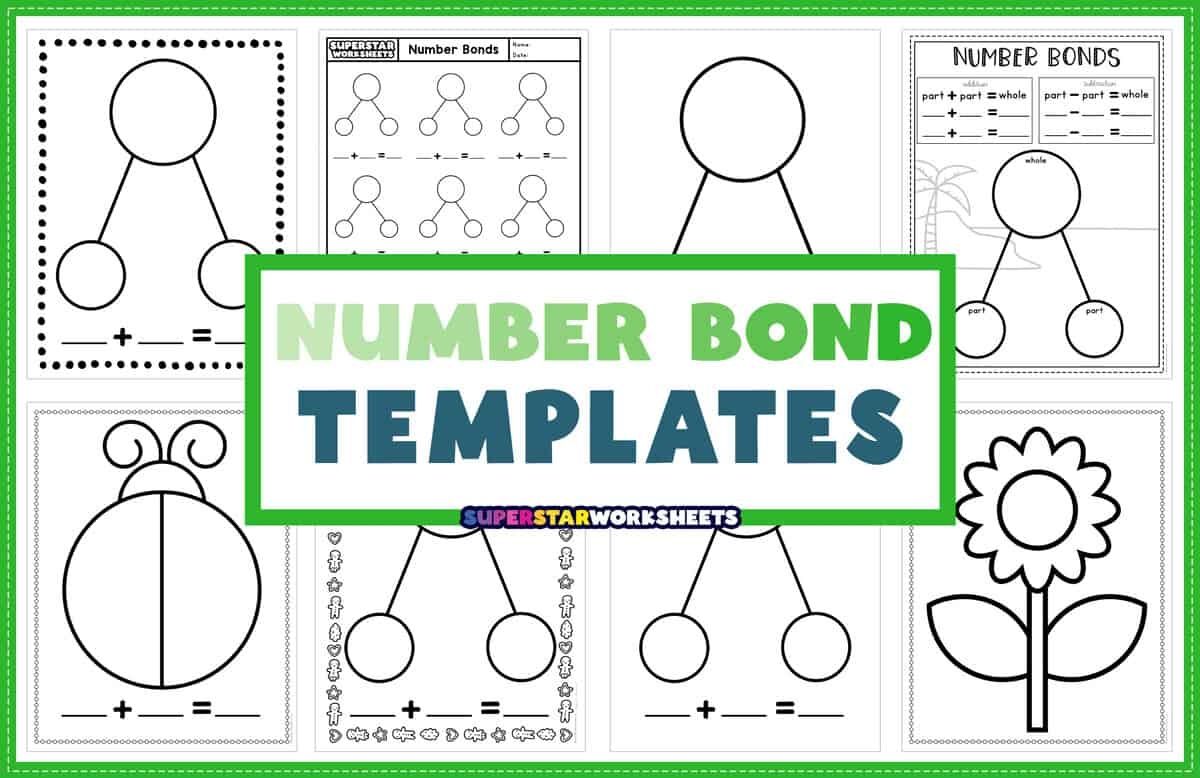 Number Bond Template Superstar Worksheets