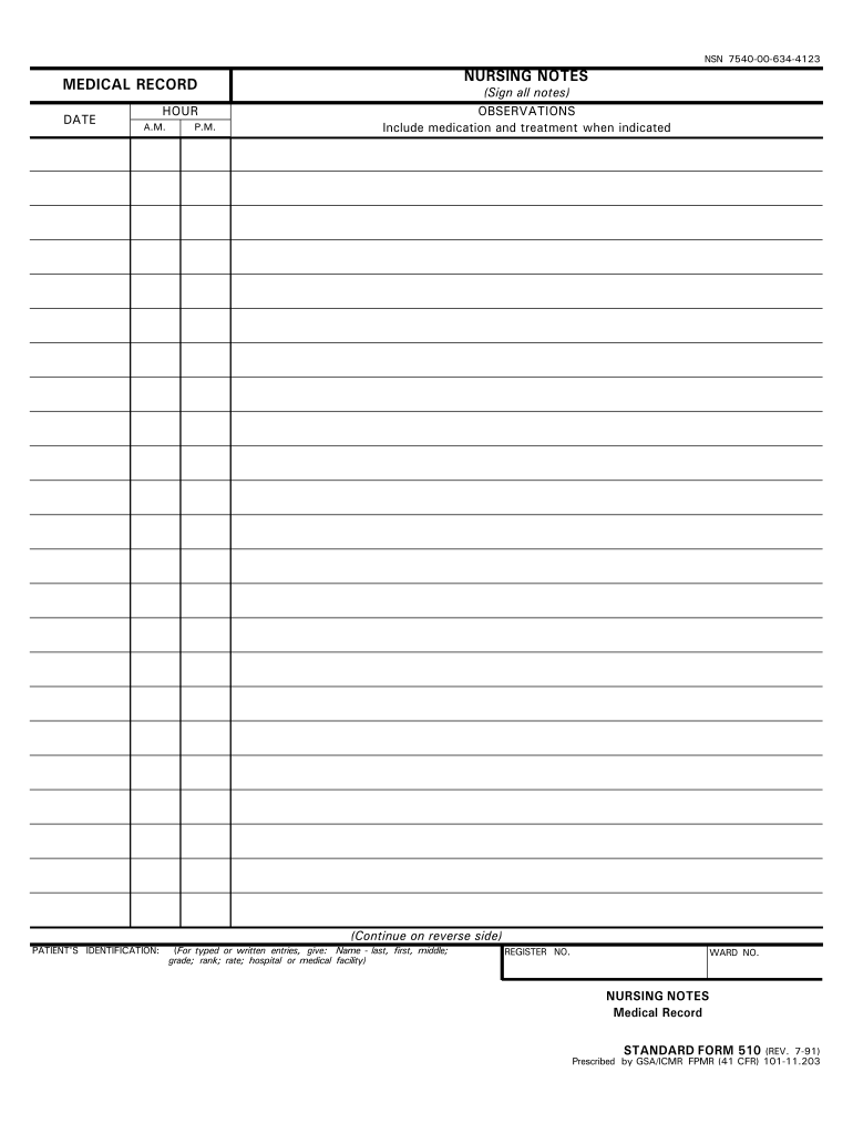 Nursing Notes Template Fill Out Sign Online DocHub