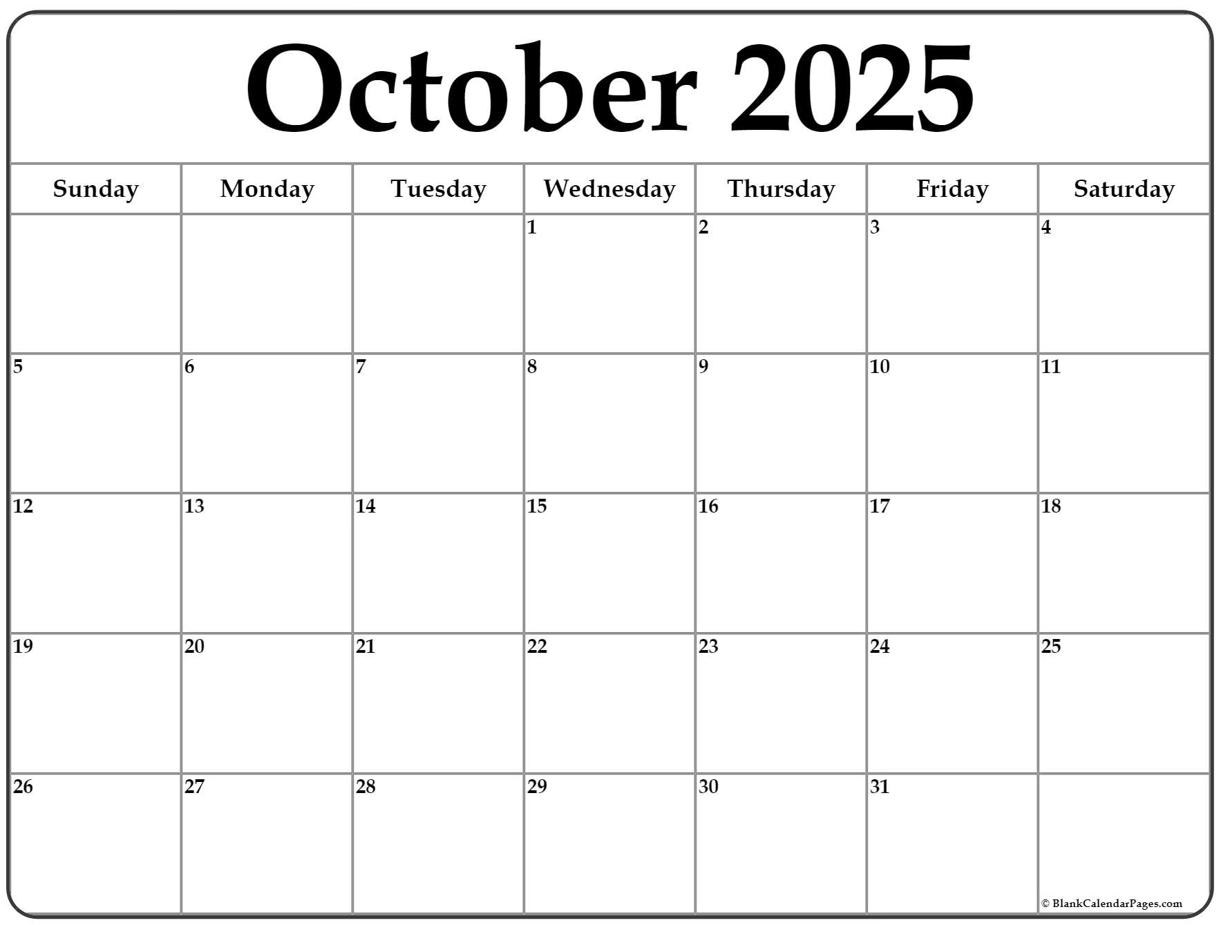 October 2022 Calendar Free Printable Calendars