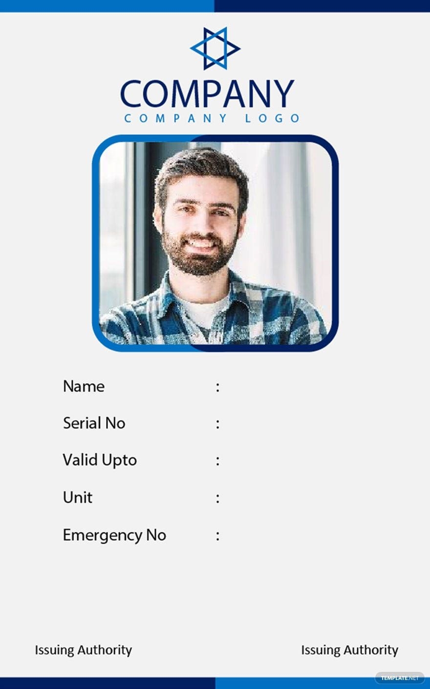 Office Blank ID Card Template In Pages Word Publisher Download Template