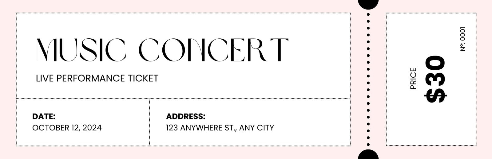 Page 13 Free And Customizable Ticket Templates For Any Event Canva