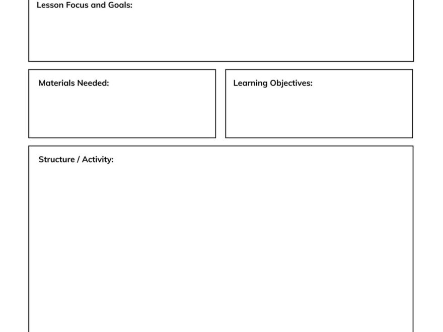 Page 2 Free Printable Customizable Weekly Lesson Plan Templates Canva