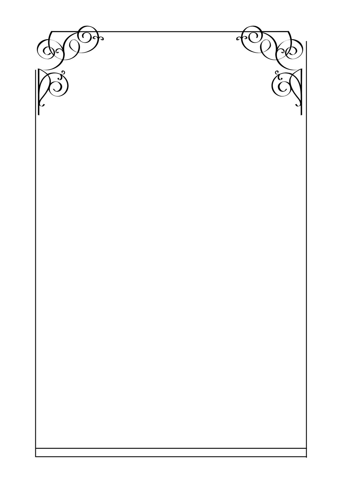 Printable Blank Paper With Border