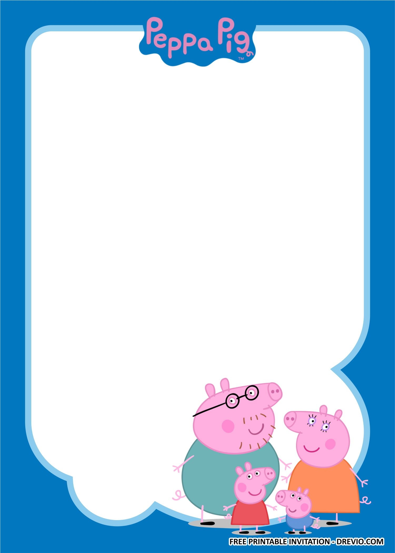 Peppa Pig Free Printable Invitations And Party Printables Oh Worksheets Library