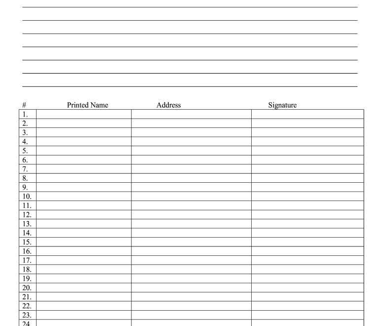 Petition Template Fill Online Printable Fillable Blank PdfFiller