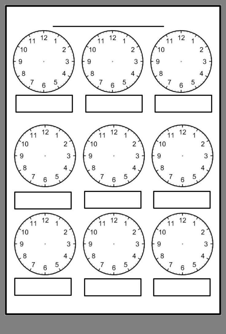 Pin By Ewa Marcinek On Pomys y Clock Worksheets Clock Template Worksheets Free
