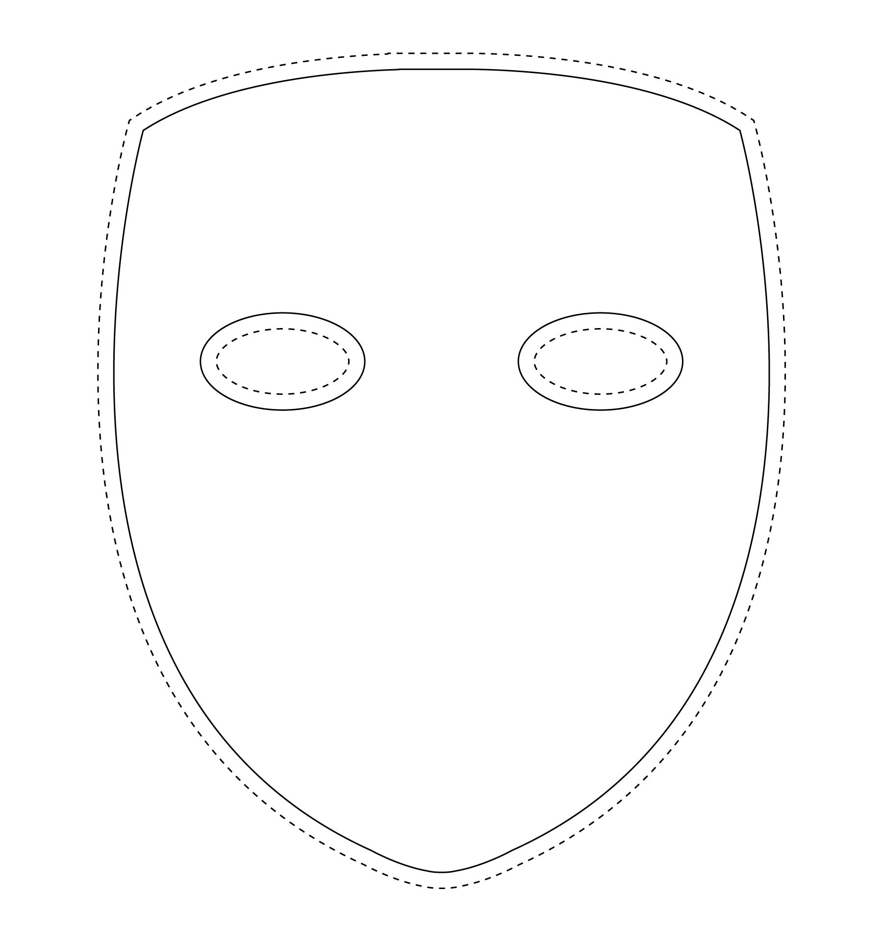 Plain Masks Templates 10 Free PDF Printables Printablee