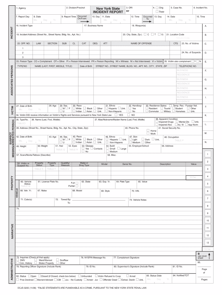 Police Report Template Fill Out Sign Online DocHub