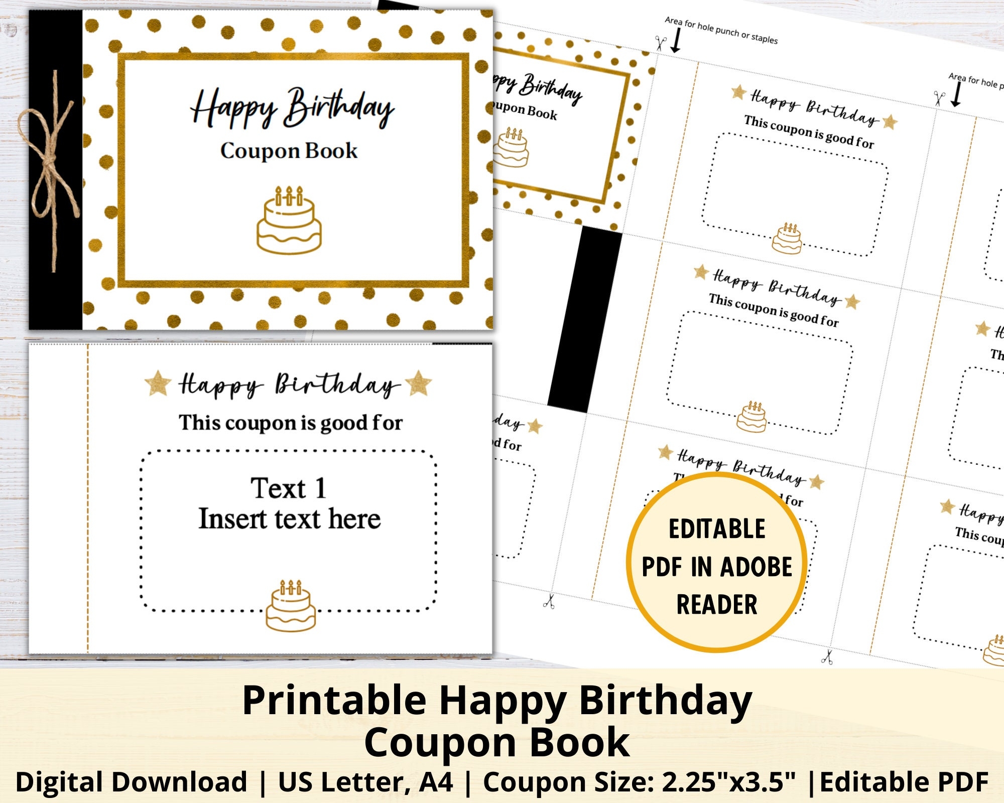 Printable Blank Coupons For Birthday
