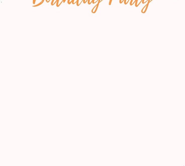 Printable Birthday Party Invitation Card Blank Template Free PDF