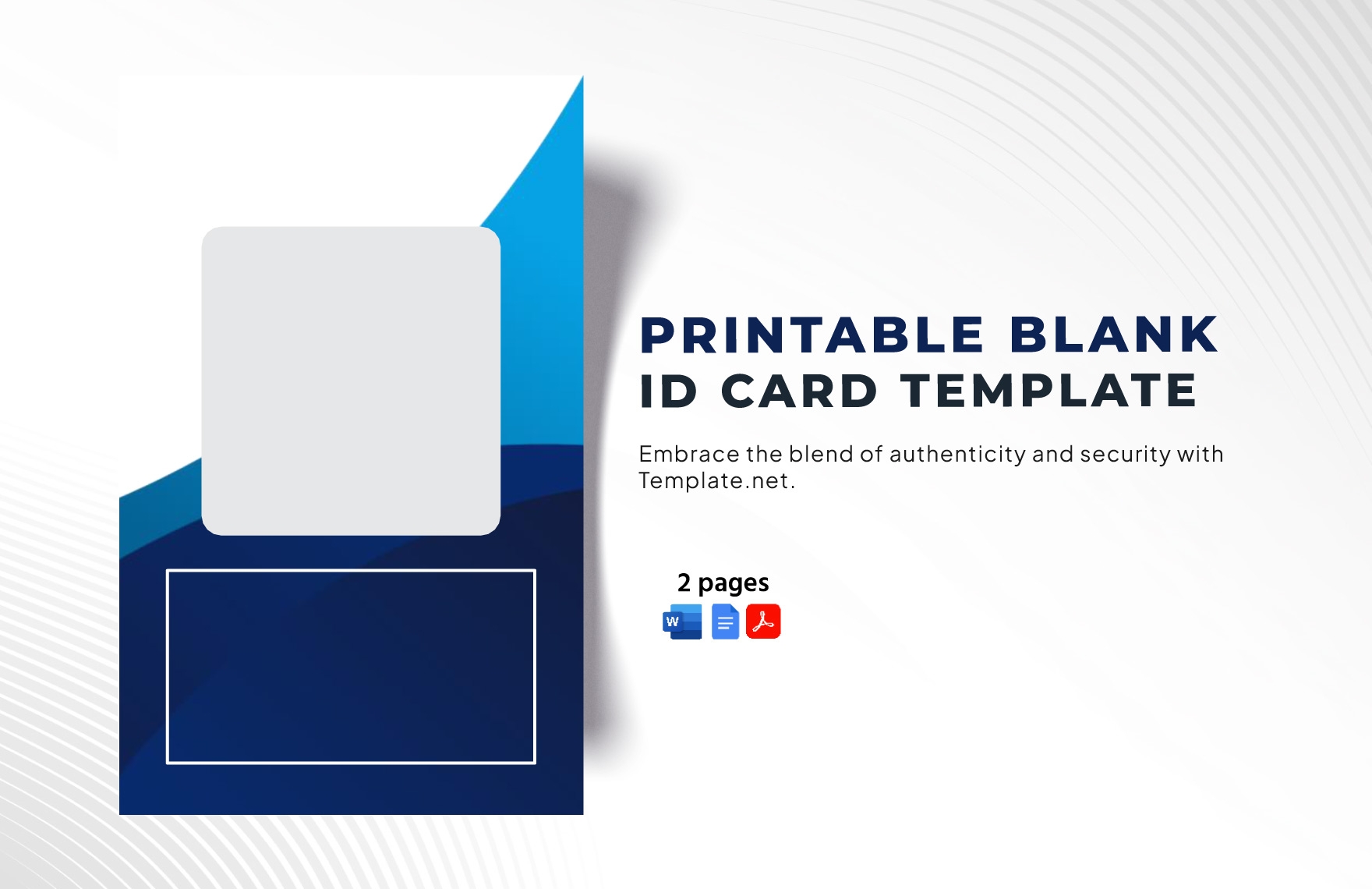 Printable Blank ID Card Template In Word Download Template