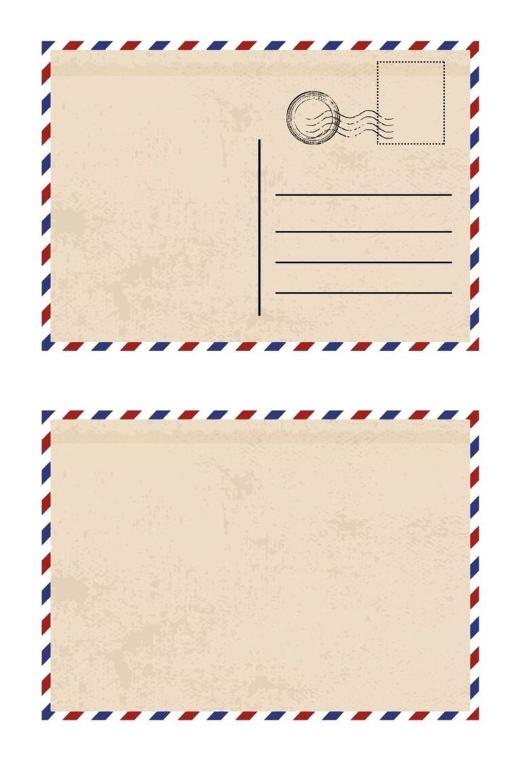 Printable Blank Postcard Templates