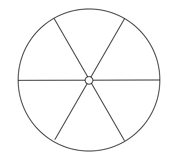 Printable Blank Spinner Wheel Templates 1 6