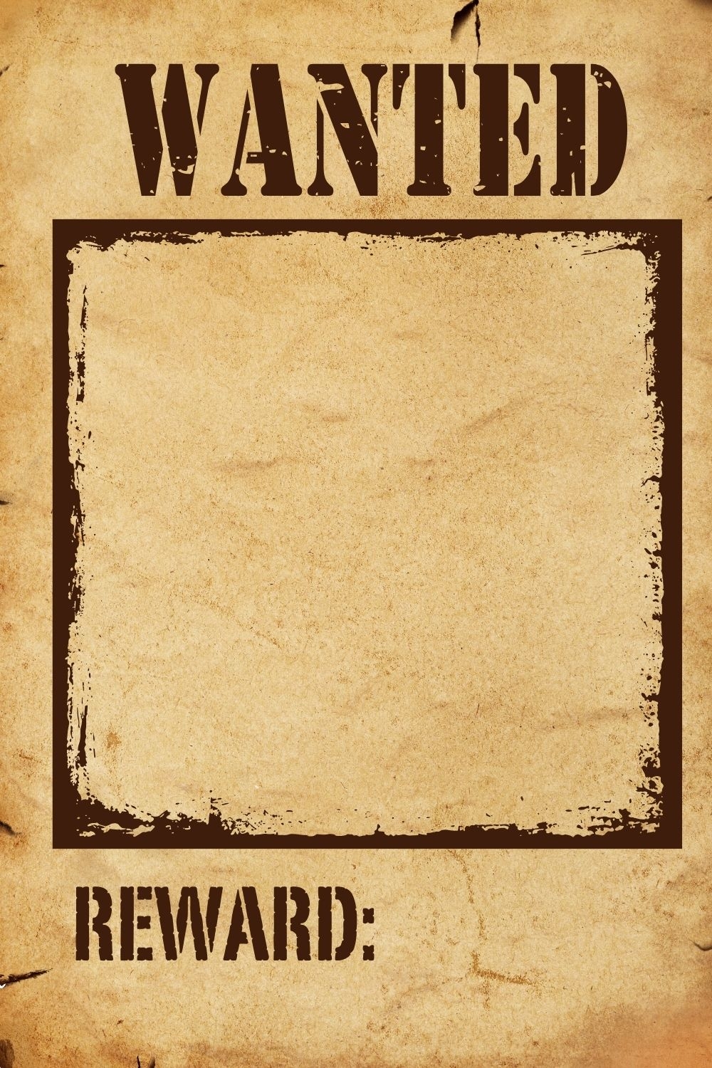Free Printable Blank Wanted Poster