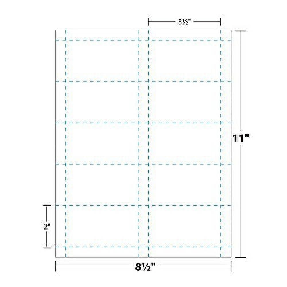 Printable Business Card Magnetic Sheets Pre Cut Business Cards Stock 1 Sheet Walmart