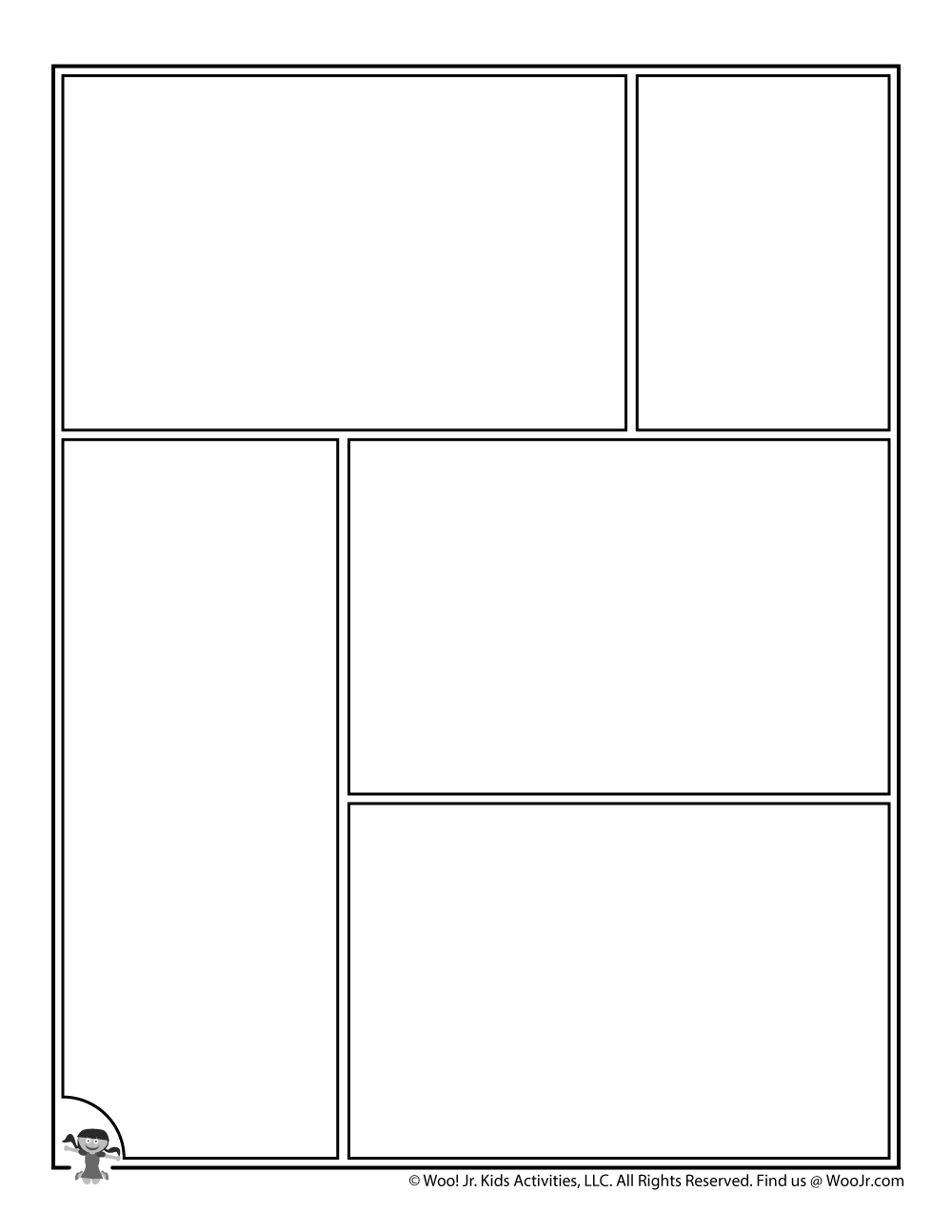 Blank Comic Strip Pages Printable