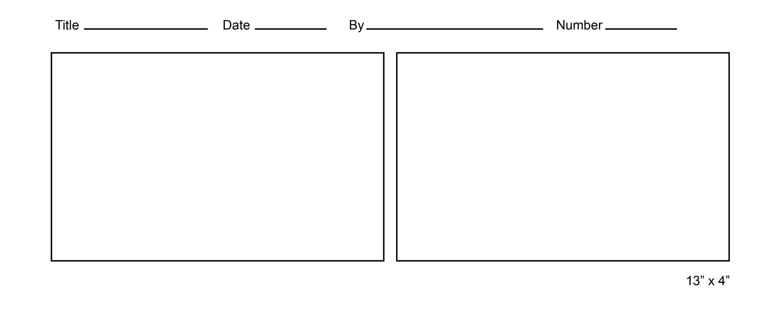 Printable Comic Strip Template