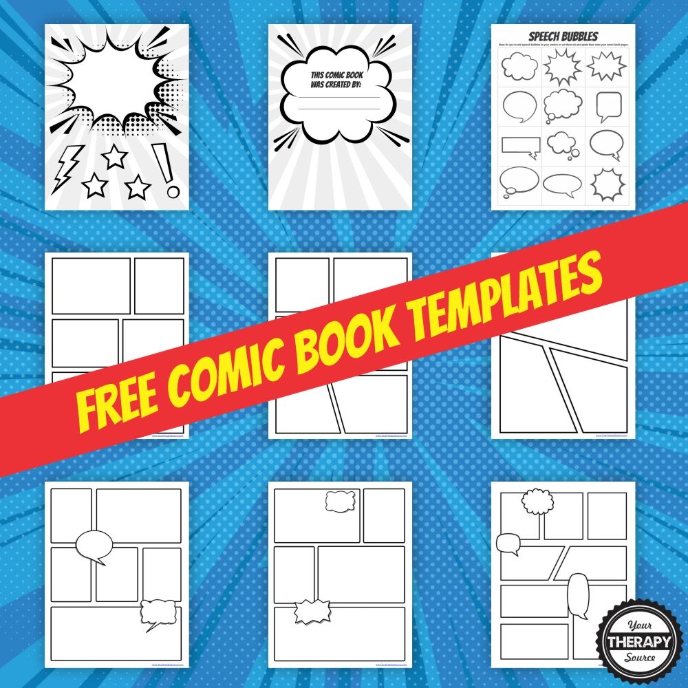 Free Printable Blank Comic Strips