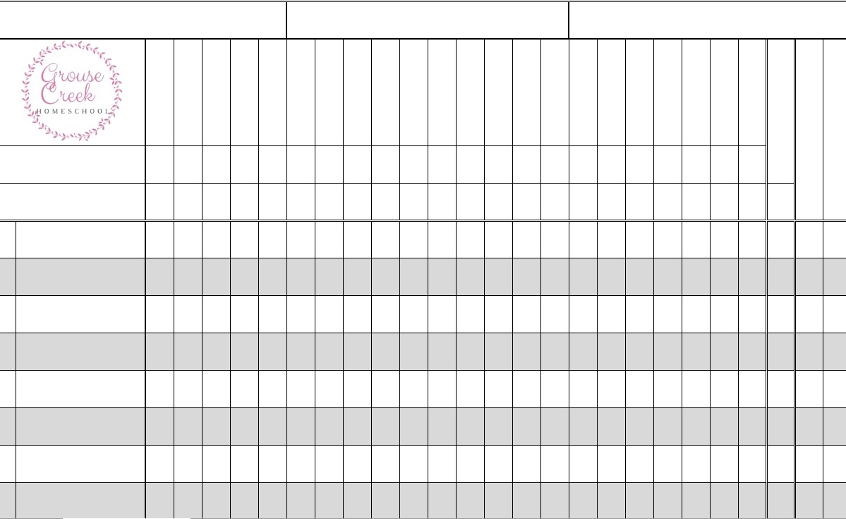 Printable Gradebook The Spreadsheet Page Worksheets Library